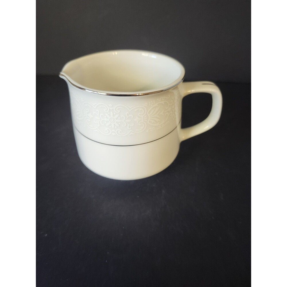 White Lace Brentwood Creamer